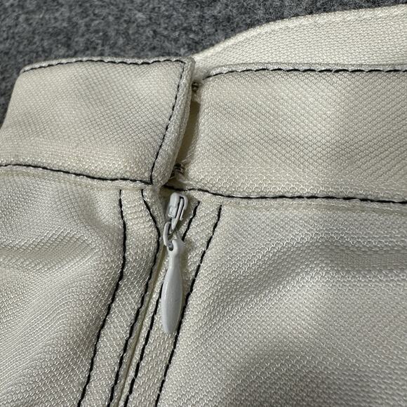 Vintage GIANNI VERSACE Couture Skirt Knee Length White 90s NEW NWT - Picture 12 of 12